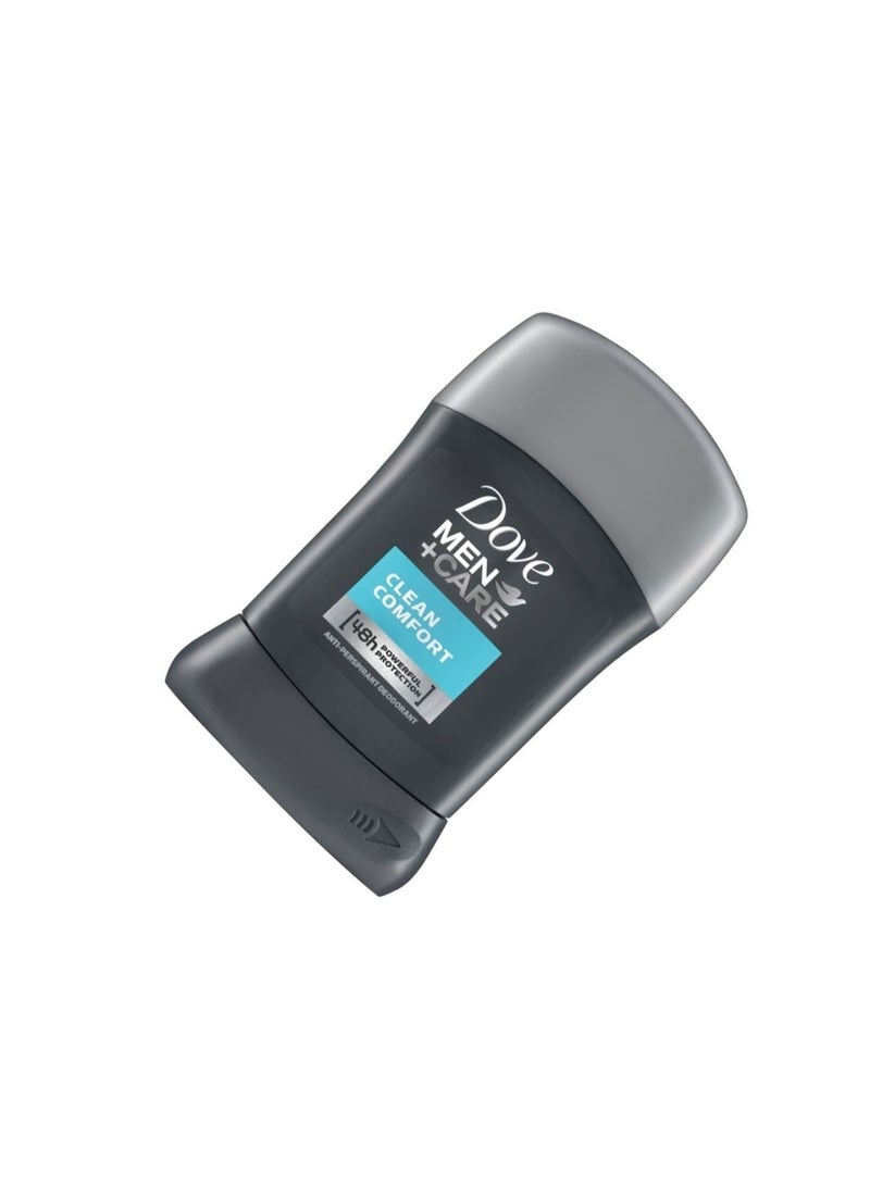 دوف مزيل عرق دوف مين+كير كلين كومفورت ستيك مع ربع كريم مرطب، مضاد للتعرق، حماية من التعرق تدوم 48 ساعة، 40 مل - Image 4